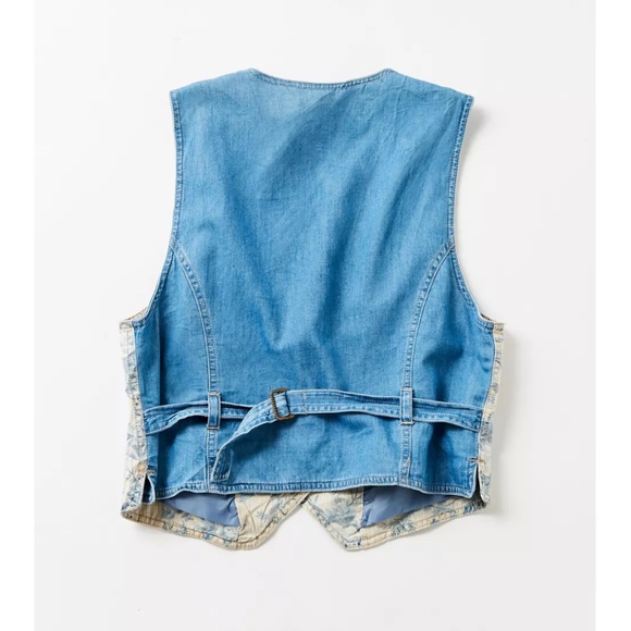 Vintage 90s  Liz Wear Floral Adjustable Vest - Picture 2 of 13